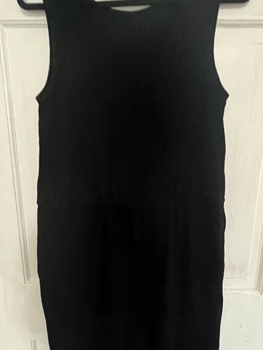 Uniqlo Black Ribbed Sleeveless Jumpsuit